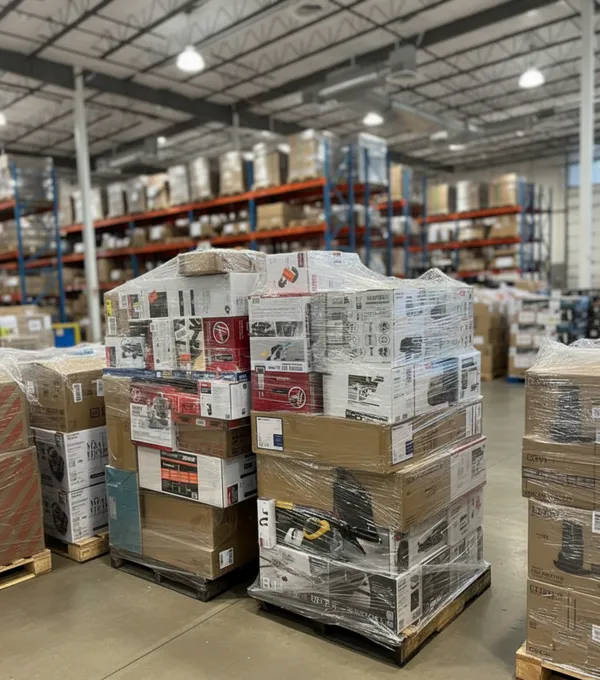 Wholesale liquidation pallets ready for purchase